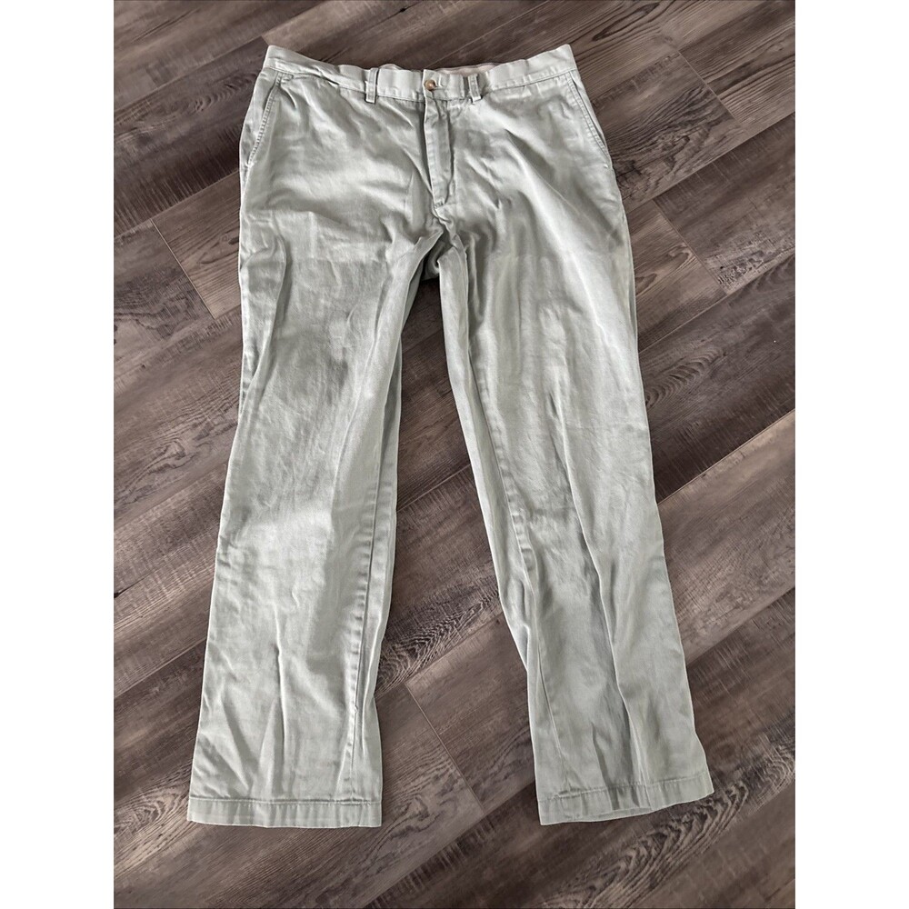 POLO Ralph Lauren 38x32 Classic Fit Chino Pants Flat Front Light Green